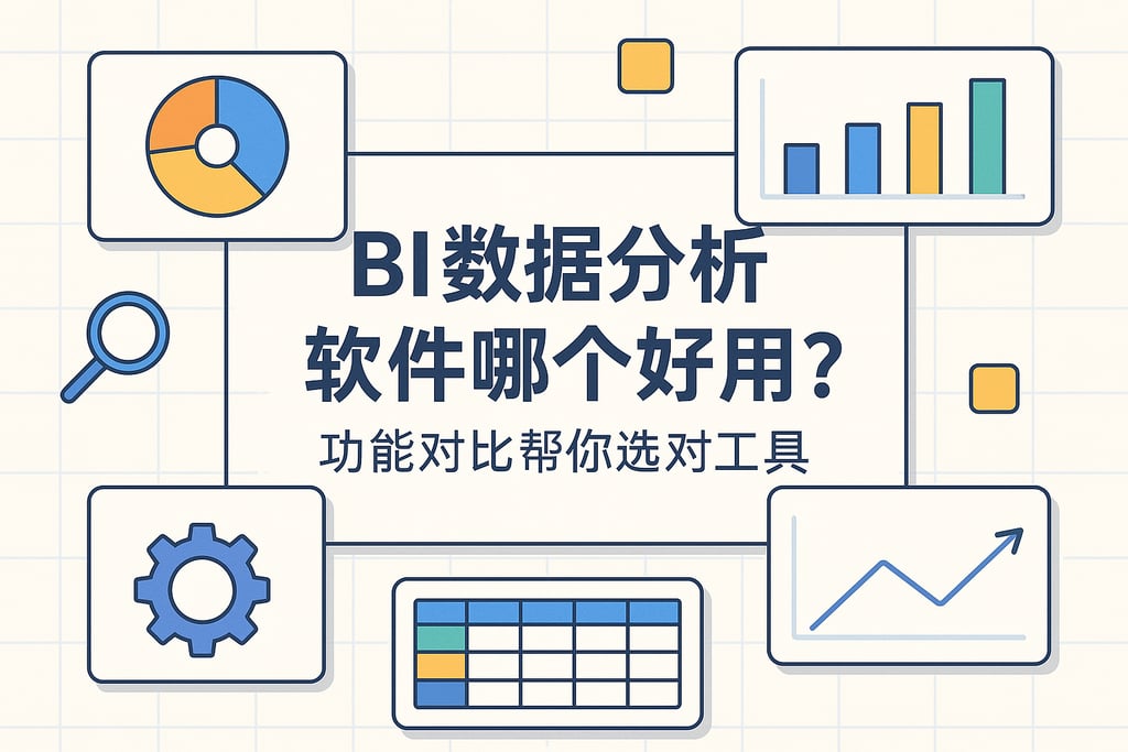 BI数据分析软件哪个好用？功能对比帮你选对工具"
